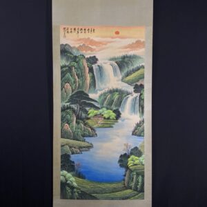 【關山月】山水， 一物一圖，純手繪字畫 裱裝尺寸：約214*92cm左右 畫芯尺寸：約134＊67cm左右