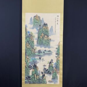 【白雪石】山水，一物一圖，純手繪字畫 裱裝尺寸：約214*92cm左右 畫芯尺寸：約134＊67cm左右