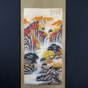 【魏紫熙】山水， 一物一圖，純手繪字畫 裱裝尺寸：約214*92cm左右 畫芯尺寸：約134＊67cm左右